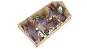 Каркасный дом БСУ-КД 25